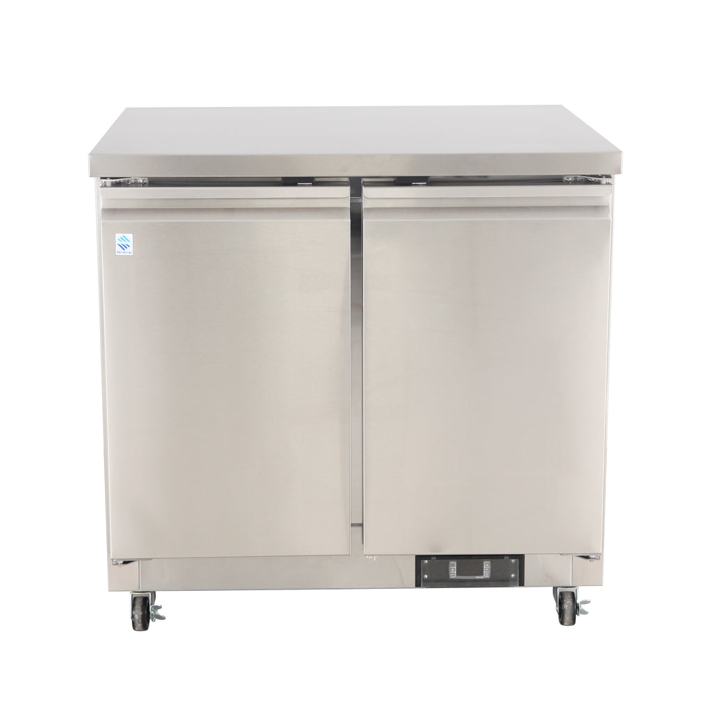 36" Two Door Undercounter Freezer SMLHUC36F Sun Ming Enterprises Ltd.