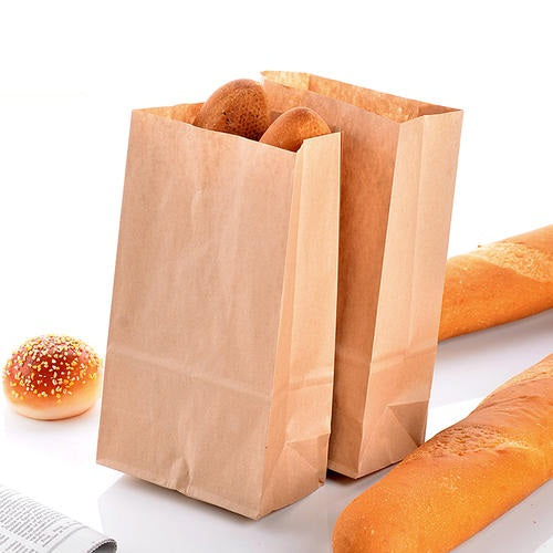 Kraft Box Packaging Fried Chicken  Paper Bags Burger Packaging - 50pcs  Kraft Paper - Aliexpress