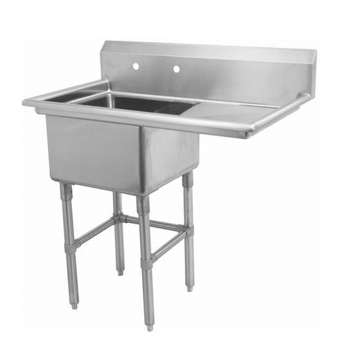 18" Single Sink with Right Drain Board SM-S1818-R