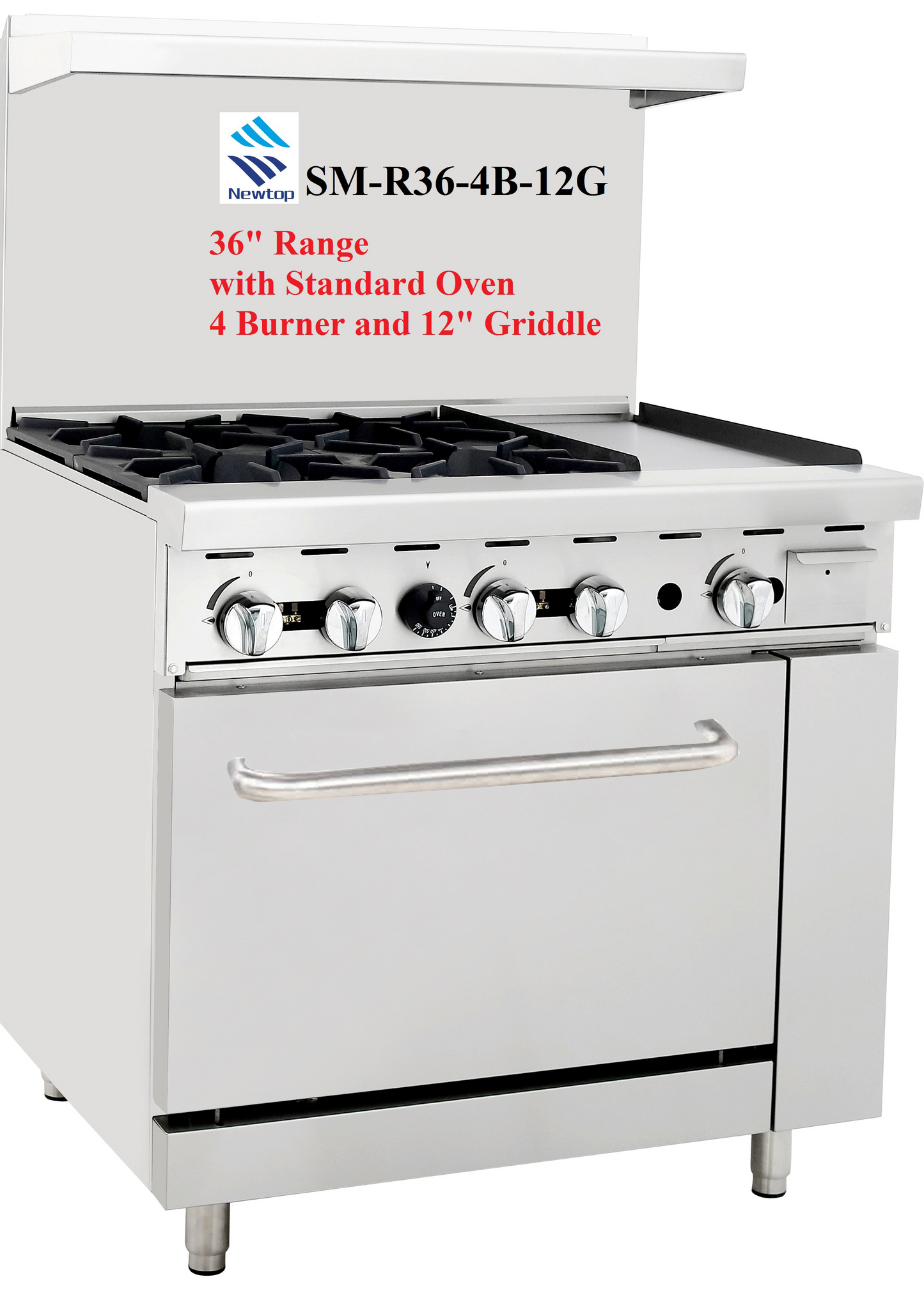 36" Gas Range SM-R36-4B-12G