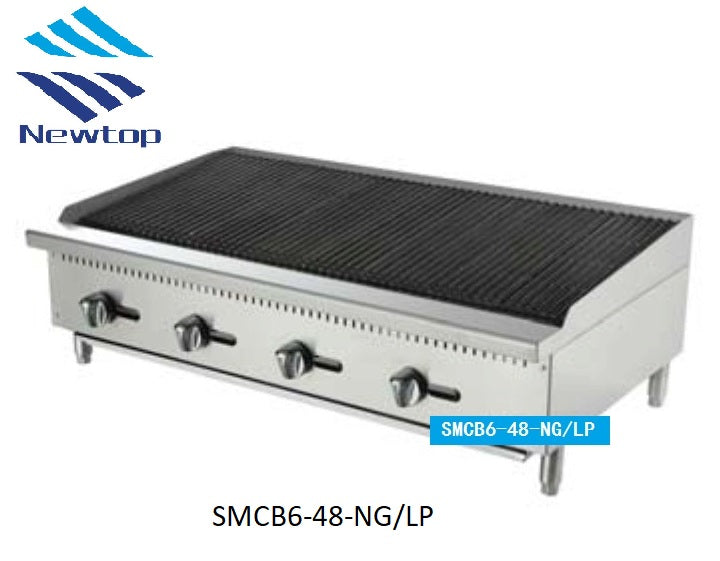 48" Char Rock Broiler SMCB6-48-NG/LP