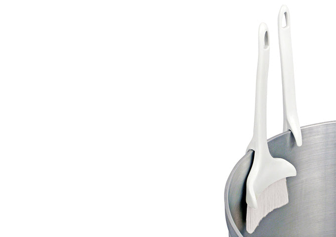 Concave Boar Bristle Pastry Brush with Hook