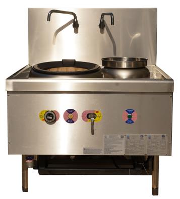 SML-1001B5 Single Turbo Burner Wok Range with Rear Water Pot (No burner)