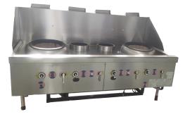 SML-2020B5 Double Turbo Burner Stove with Double Rear Soup Pot(w/ burner)