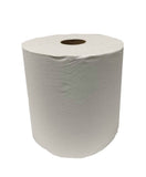 8" x 600' White Hand Roll Towel 101020B