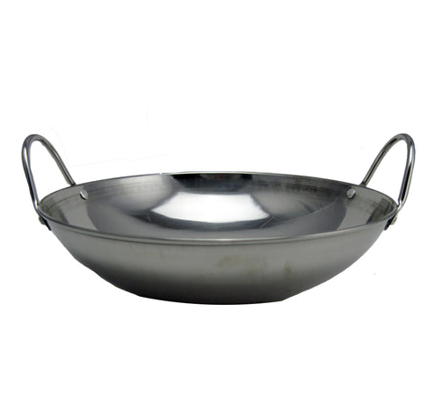 鋼卷邊鍋仔 ( 打釘 ) steel wok w/Rivet handle