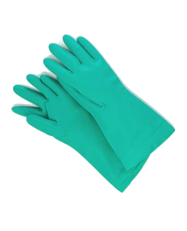 Green Rubber Gloves 400-P