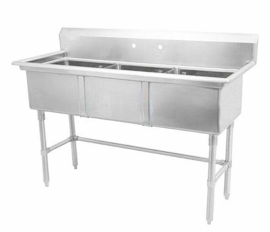 24" Triple Sink SM-T2424-0