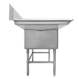 24" Double Sink with Two Drain Board SM-D2424-LR