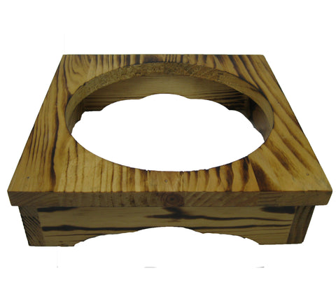 Korean Wooden Stone Pot Stand