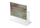 Double-Sided Clear Acrylic Menu Stand