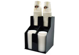 Cup & Lid Organizer, 3 Tiers, 2 Stacks
