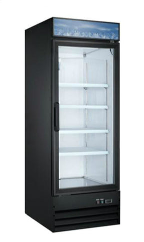 31" Upright Single Glass Door Freezer SML-GD31F-BLK