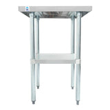 30" Stainless Steel Work Table w/Undershelf WTG30 Series