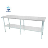 24" Stainless Steel Work Table w/Undershelf WTG24 Series