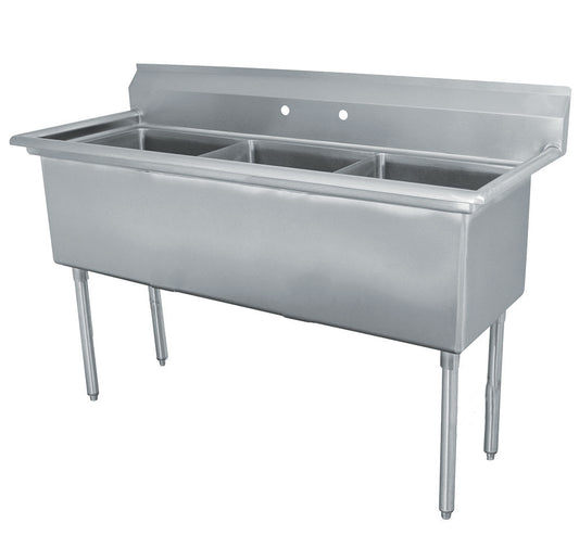 Triple Sink with 16" x 20" Bowl SM-T1620