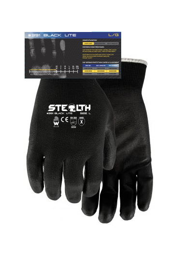 Stealth Black Lite Gloves 391