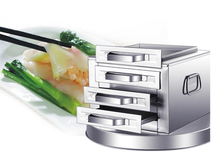 4-Tier Rice Roll Steamer RRS4 鋼四格腸粉爐