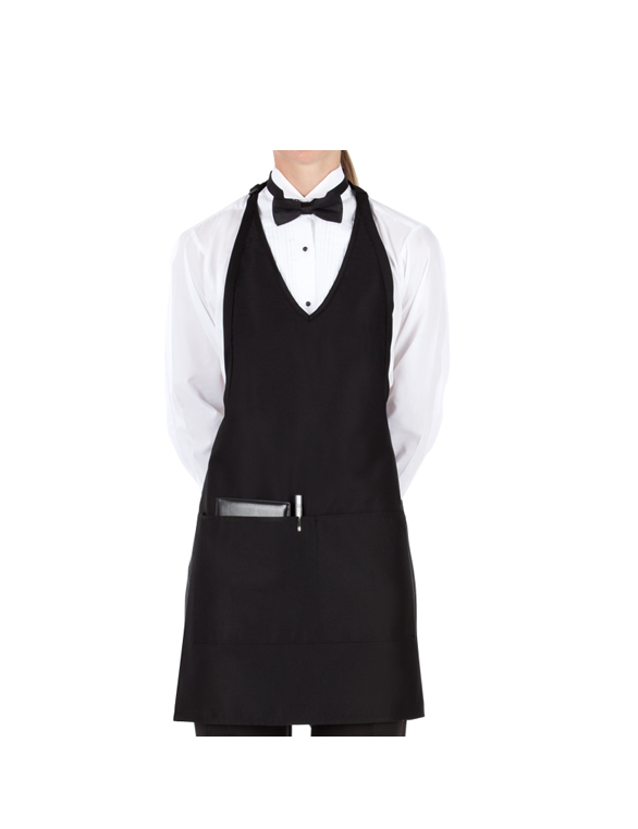 V-Neck Server's Bib Apron VN234