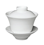 Ceramic Tea Cup with Cover & Saucer