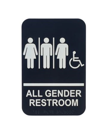 "All Gender Restroom/Accessible" Sign SGNB-608